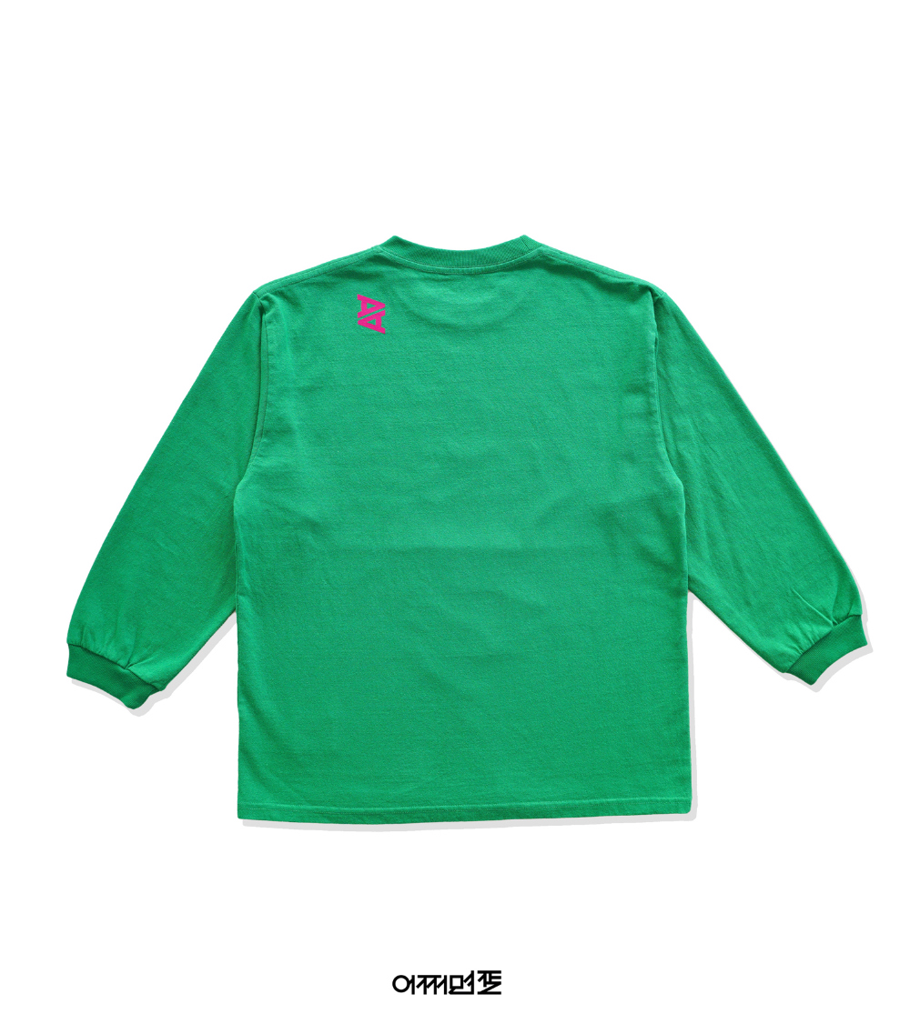 긴팔 티셔츠 민트 색상 이미지-S1L17